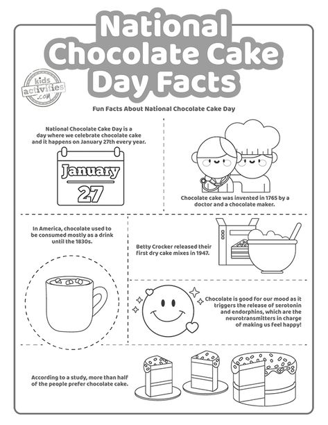 The Complete Guide to Celebrating National Chocolate Cake Day on January 27, 2023 January Activities For Seniors, Chocolate Play Dough, National Chocolate Cake Day, January Days, Rellenos Recipe, January Holidays, National Waffle Day, January Home Decor, Waffle Day