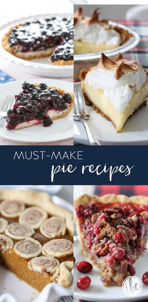 Unique Pie Recipes, Best Pie Recipes, Farmhouse Recipes, Fruit Pie Recipe, Blueberry Cream Pies, Yummy Pie Recipes, Thanksgiving Pie Recipes, Unique Pies, Favorite Pie Recipes