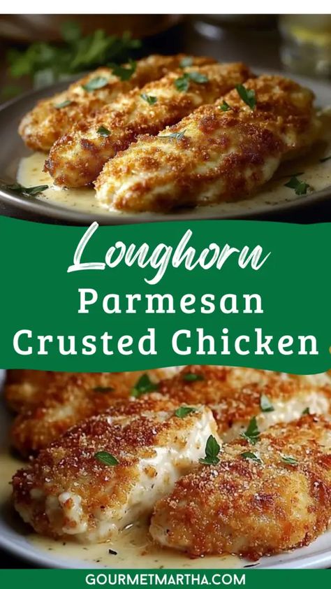 Longhorn Steakhouse Parmesan Crusted Chicken Longhorn Crusted Chicken, Parmesan Crusted Chicken Longhorn Recipe, Cheesecake Factory Chicken Parmesan, Airfryer Parmesan Crusted Chicken, Hello Fresh Parmesan Crusted Chicken, Dinner Ideas Stuffed Chicken, Longhouse Steakhouse Parmesan Chicken, Long Horns Parmesan Crusted Chicken, Longhorn Chocolate Stampede Recipe