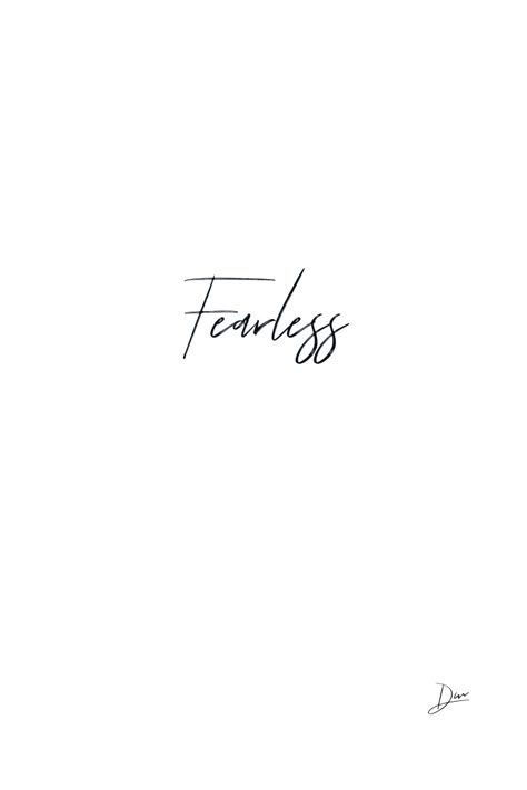 Fearless Symbol Tattoo, Fearless Word Tattoo, Fearless Tattoos For Women, Powerful Words Tattoos, Small Strength Tattoos For Women, Courage Tattoo For Women, Fearless Tattoo Ideas, Love Word Tattoo, Strong Tattoos For Women