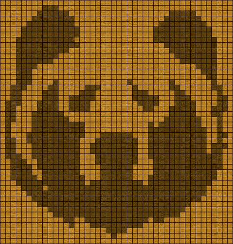 Friendship Bracelet Tapestry, Alpha Tapestry Pattern, Bear Pixel Pattern, Bear Grid Pattern, Bear Tapestry Crochet, Bear Knitting Chart, Bear Pixel Art, Bear Alpha Pattern, Pixel Grid Pattern