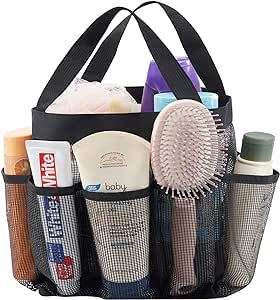 College Dorm Bathroom, Bag For College, Tote Bags For College, Dorm Bathroom, Shower Organizer, Mesh Beach Bags, Bathroom Baskets, Caddy Bag, Portable Shower