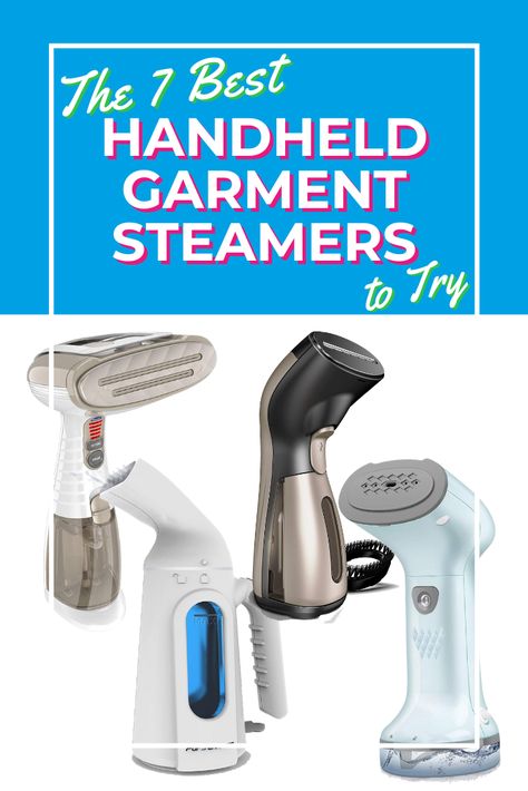 Curious about the garment steamer trend? We'd recommend trying one of these 5 best handheld garment steamers. They make wrinkles disappear and with many of them, you can steam without fear of leaks. Clothes Steamer Station, Best Garment Steamer, Iron Clothes, Get Rid Of Wrinkles, Fabric Steamer, Handheld Steamer, Garment Steamer, Lack Of Energy, Health Planner