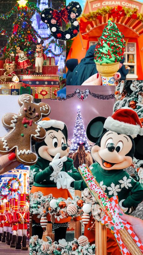 The most wonderful time of year in the happiest place on earth #disneyland #christmas #disney Disneyland Christmas Outfit, Disney Phone Backgrounds, Mickeys Christmas Carol, Disneyland Christmas, Disney World Christmas, Disney Christmas Ornaments, Christmas Disney, Christmas Aesthetic Wallpaper, Disney Background