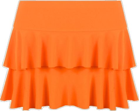 Orange skirt outfit