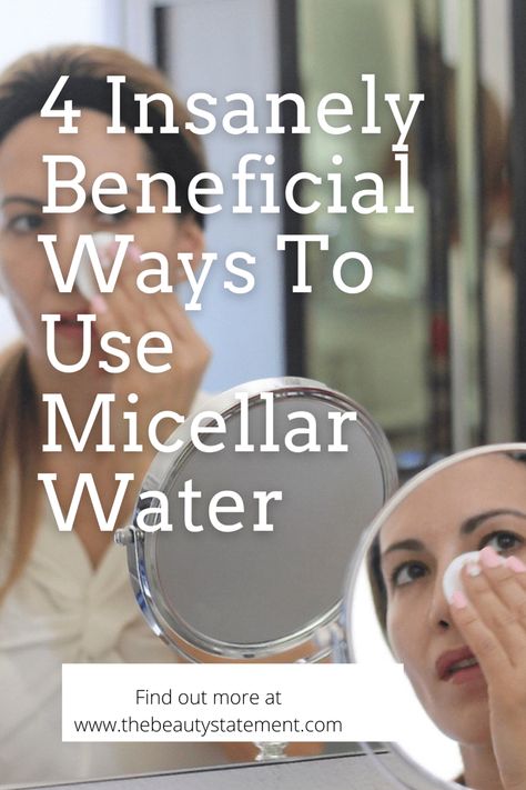 Micellar water is super versatile and you can really take advantage and simplify your life with the use of this marvelous and gentle fluid! #skincareproducts Facial Benefits, Chemical Burn, Daily Beauty Tips, Types Of Makeup, Makeup Brush Cleaner, Beauty Regimen, Micellar Water, Full Body Massage, Makeup To Buy