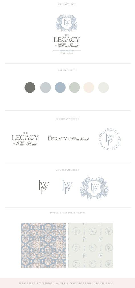 custom branding / brand identity / wedding venue logo / romantic Wedding Planning Branding, Wedding Coordinator Branding, Wedding Venue Logo Design, Wedding Venue Branding, Wedding Venue Logo, Wedding Venue Website Design, Venue Logo, Romantic Branding, Bridal Branding Logo