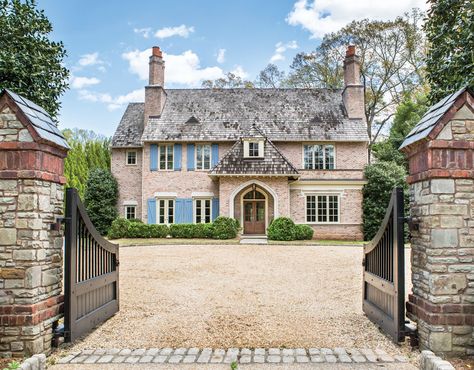 My Favorite House: A French Norman home in North Atlanta Simple Beach House, House Beautiful Magazine, French Style Homes, Porch And Balcony, Enchanted Home, Famous Architects, Atlanta Homes, All I Ever Wanted, Classical Architecture