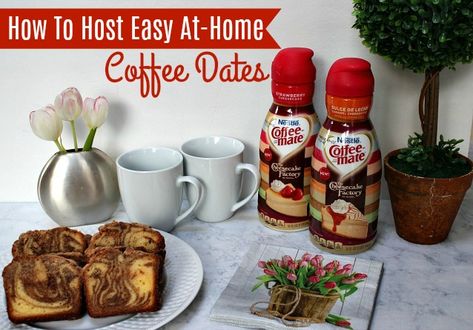 How To Host Easy At-Home Coffee Dates With Friends | Pieces of a Mom How To Host A Coffee Party, Coffee Party, Coffee With Friends, Dating After Divorce, Coffee Date, Online Dating, Dating Advice, Morning Coffee, Breakfast Brunch