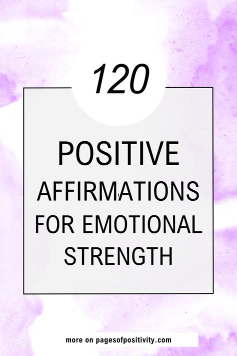 a pin that says in a large font Positive Affirmations for Emotional Strength List Of Positive Affirmations, Emotional Strength Affirmations, Daily Mantra Positive Affirmations, Positive Self Affirmations Quotes, Emotional Affirmations, Positive Quotes Motivation Daily Affirmations For Women, Postive Afframations Aesthetic, Positive Affirmation Quotes For Women, Loving Affirmations