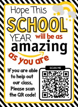 Check out our 2024 back to school classroom wish list QR code ! It's a game-changer for teachers and parents. Teachers create a customized wish list of items they need for their classrooms. Parents can scan the QR code, see the wishlist, and easily buy items to help out. It's a convenient solution t... Amazon Wishlist For Teachers, Teacher Wish List Ideas, Classroom Wish List Ideas, Quiet Critters, Teacher Wish List, Classroom Wishlist, Back To School Classroom, Tpt Seller, Box Springs