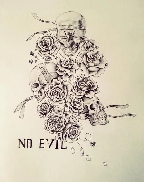 Tattoo For Him, Design A Tattoo, Good Versus Evil, Skull Rose Tattoos, Tattoo Thoughts, Skull Girl Tattoo, Evil Tattoo, Ankle Bracelet Tattoo, Evil Tattoos