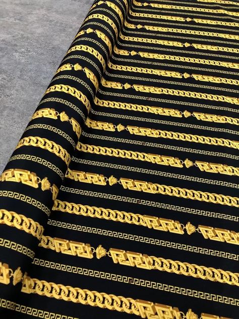 Versace Pattern Tattoo, Versace Design Pattern, Versace Fabric Pattern, Versace Prints, Monogram Inspiration, Versace Pattern, Egyptian Textile Patterns, Luxury Shirts, Night Dresses