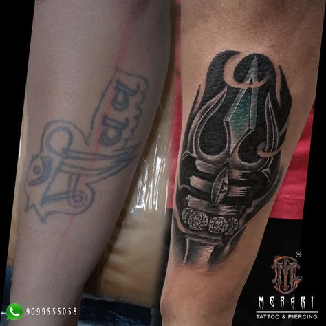 Check out this amazing Cover-up tattoo #coveruptattoo #coverup #coveruptattooidea #merakitattooindia #tattoo #tattooideas #Mahadev #lordshivatattoo #lordshiva #trishultattoo #mahadevtattoo #merakinailartindia #merakitattooahmedabad #tattoostudioinvastrapur #tattoostudionearme #besttattoos Visit studio for new ideas about cover up your old tattoo Call/whatsapp : 9099555058 Mahadev Tattoo, Coverup Tattoo, Lioness Tattoo, Shiva Tattoo, Up Tattoo, Old Tattoos, Tattoo Cover-up, Cover Up Tattoo, Dark Tattoo