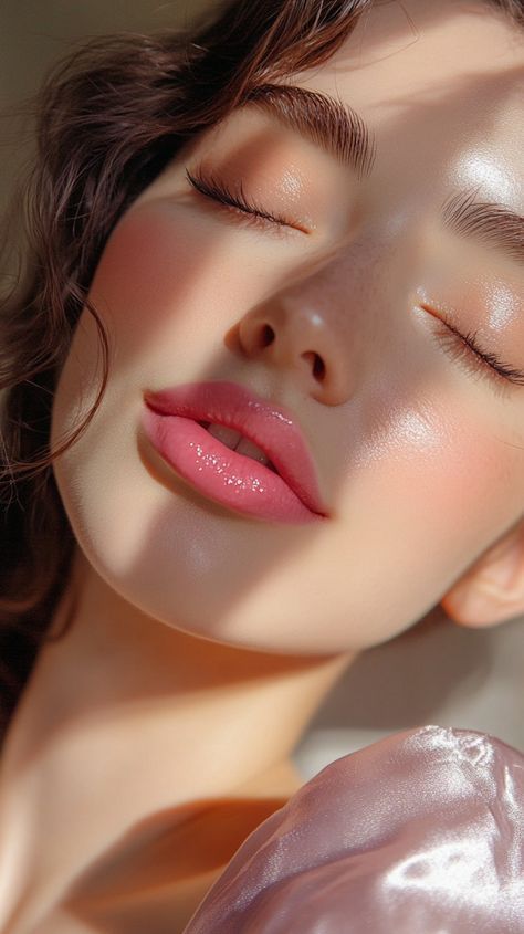 Fresh Spring Makeup, Perfect Clear Skin, Make Up Festival, Kisses Makeup, Peachy Makeup, Face Symmetry, Dewy Summer Makeup, Trendy Makeup Looks, Makeup Moodboard