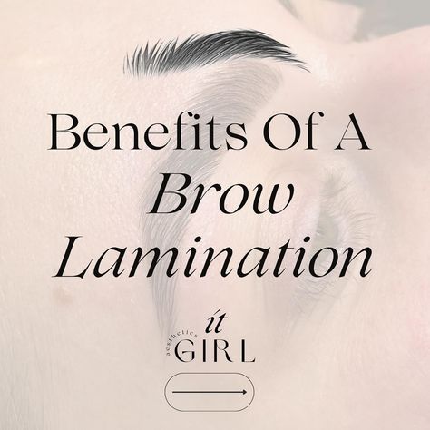 Brow lamination can provide a range of benefits, making it an attractive option for those looking to improve their brow aesthetics. By straightening each hair and lifting them in a uniform direction, brow lamination can make the eyebrows appear fuller and more voluminous. The flexibility in styling the lamination offers allows for a range of eyebrow shapes and styles. You can opt for a more natural, fluffy look or a sleek, groomed appearance depending on your preference! The effects of the ... Brow Lamination Benefits, Brow Aesthetics, Eyebrow Lamination, Eyebrow Shapes, Benefit Brow, Girl Aesthetics, Brow Lamination, Eyebrow Shaping, Eyebrows