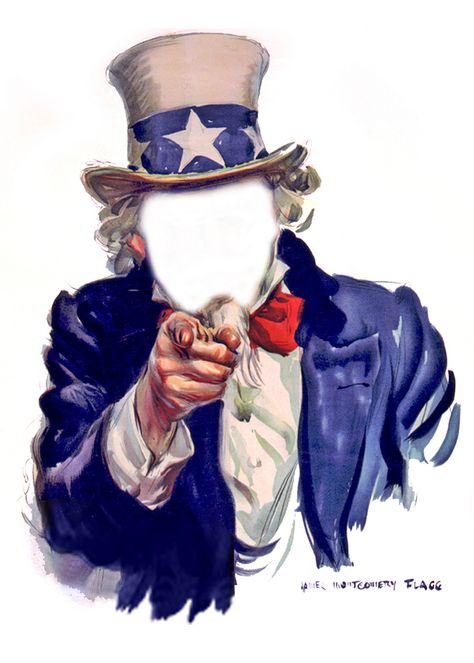 Uncle Sam I Want You - Poster, Faceless | Flickr - Photo Sharing! Uncle Sam Poster, I Want You Poster, James Montgomery Flagg, Patriotic Pictures, Photo Cutout, Patriotic Art, Photoshop Pics, Campaign Posters, Uncle Sam