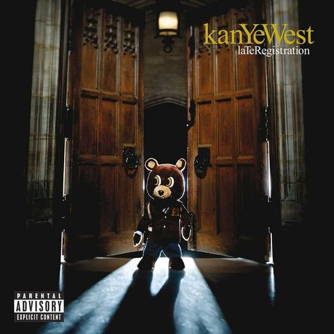 Today in 2005, Kanye West released his classic sophomore album, Late Registration. With records like “Heard ‘Em Say”, “Touch The Sky” & more, the timeless album peaked at #1 on the Billboard 200. Since release, Late Registration has been certified triple platinum by the RIAA. 💿💿💿💿💿 #00s #HipHop #KanyeWest #RocAFellaRecords #ML3ForTheCulture Music Posters For Room, Album Cover Art Ideas, Good Albums, Cool Album Cover, Kanye West Albums, Paul Wall, Late Registration, Album Collage, Record Artwork