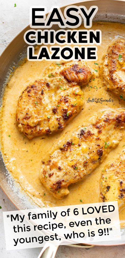 Creamy Sauce For Chicken, Cajun Cream Sauce, Chicken Lazone, Cream Sauce For Chicken, Creamy Chicken Recipes, Chicken Tenderloin Recipes, Cream Sauce Recipes, Pan Fried Chicken, Simple Chicken