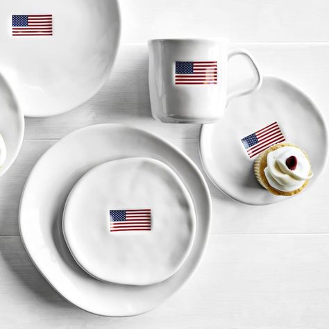 Appetizer Plates Set, Fourth Of July Decor, Home Of The Brave, 4th Of July Decorations, Patriotic Holidays, 4th Of July Party, Humble Abode, July Party, Plates Set