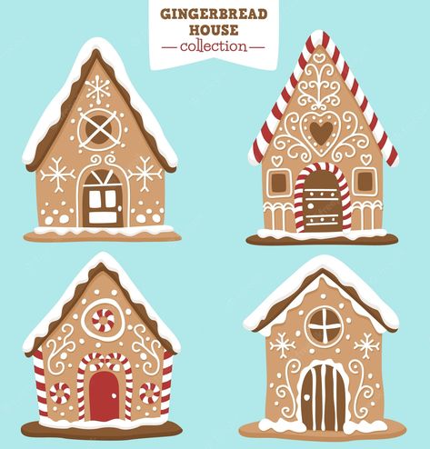 How To Draw Santa, Holiday Symbols, Christmas Gingerbread Cookies, Merry Christmas Banner, City Drawing, Christmas Gingerbread House, Gingerbread Houses, Sweet Christmas, House Drawing