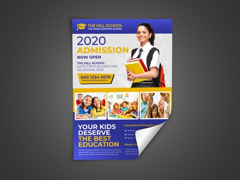 School Education Flyer Templates by saad uddin Education Flyer, Education Poster Design, Education Templates, Graphic Design Flyer, Education School, School Admissions, Simple Designs To Draw, Wedding Invitation Card Template, Free Education