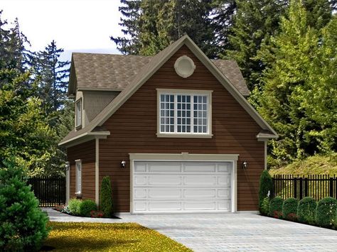 Carriage House Plan, 072G-0030 Cozy Garage, House With Garage, Garage Plans With Loft, Garage Apartment Plan, Plan Garage, Apartment Plan, Carriage House Garage, Garage Guest House, Carriage House Plans