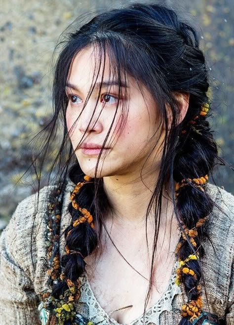 Native hairstyles Native American Braids, Hair Manifestation, Dianne Doan, Vikings Season 4, Native American Hair, Vikings Season, Viking Braids, American Hairstyles, Female Character Inspiration