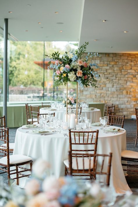 Spring Garden Party Wedding at the Morton Arboretum — Romee Willow Florals Morton Arboretum Wedding, Lisle Illinois, Aesthetic Chicago, Dinner Table Centerpieces, Colorful Bridal Bouquet, Morton Arboretum, Italian Ruscus, Spring Garden Party, Chelsea Wedding