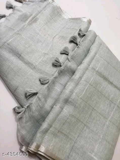 Pure Linen saree:₹1430/- free COD WhatsApp +919730930485 Blouses Designs, Khadi Cotton Saree, Kota Silk Saree, Patterns Flowers, Saree Banarasi, Linen Sarees, Katan Silk Saree, Sari Blouse Designs, Indian Saree Blouse