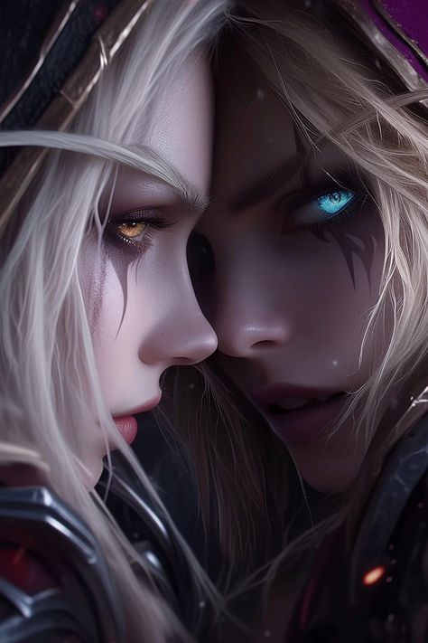 Elves Female Beautiful, Wow Elf, Sylvanas Windrunner, Warcraft Characters, Lich King, Warcraft Art, Female Character Concept, Fantasy Games, Video Game Art