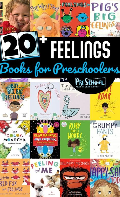 As you pick books for your preschool, pre-k, and kindergarten students, make sure you pick up some feelings books for preschoolers. These books about emotions for preschoolers are a great way to help kids understand that emotion they can’t quite descripe and give them methods to cope. Emotions For Preschoolers, Books About Emotions, Pilgrims Thanksgiving, Dinosaur Books For Kids, Understand Emotions, Preschool Counting Worksheets, Number Recognition Worksheets, Books For Preschoolers, Emotions Preschool