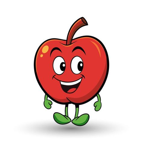 Smiling apple with eyes cute funny apple... | Premium Vector #Freepik #vector #apple #cartoon #smile #expression Apple Illustration Art, Apple Cartoon, Apple Clip Art, Cartoon Apple, Cartoon Smile, Fruit Cartoon, Bible Activities, Apple Fruit, Cartoon Images