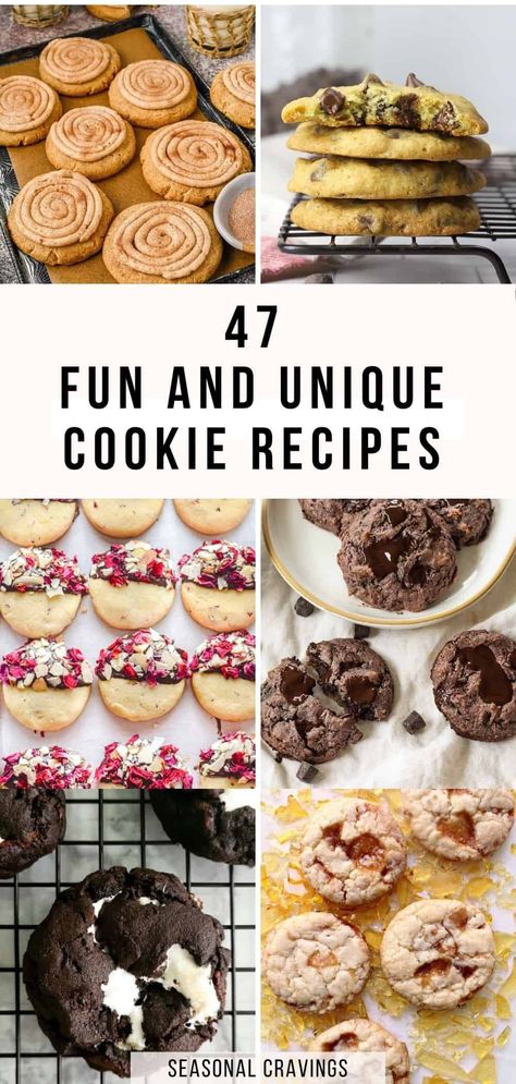 Fun Treat Ideas, Weird Cookies Recipes, Gourmet Oreo Cookies, Pantry Cookie Recipes, Chocolate Cookies For Christmas, Classic Cookie Flavors, Different Chocolate Chip Cookies, Unique Cookie Recipes Easy, Odd Cookie Recipes