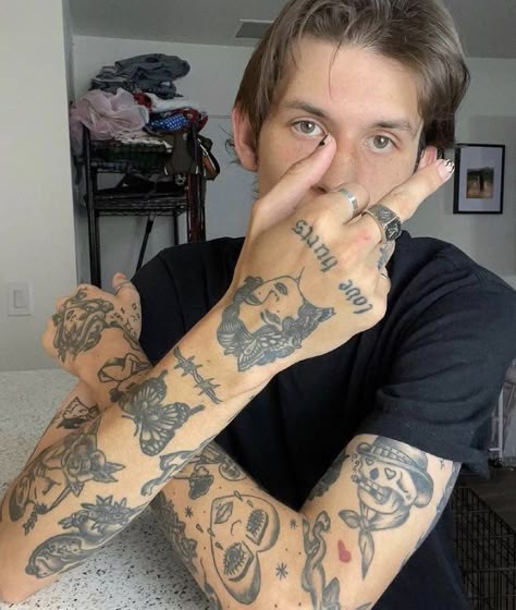 Colin Fitzgerald The Chase, Colin Fitzgerald, Tattooed Boys, Tattoo Ideas Males, Patchwork Tattoos, Torso Tattoos, Christian Sleeve Tattoo, Full Arm Tattoos, Tattoo Inspiration Men