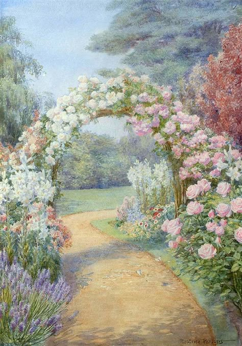 Bel Art, Rennaissance Art, Images Vintage, Garden Painting, Old Paintings, Aesthetic Painting, Romantic Art, Ethereal Art, Dreamy Art