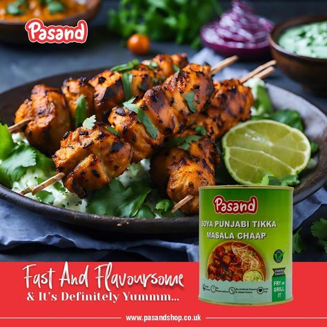 Desi Touch Soya Masala Tikka Chaap is ready-to-eat meatless soya tikka chaap. This is a vegetarian dish made with soya chaap, which is a type of protein made from soybeans. Order now: https://bit.ly/49gxemK Website: https://pasandshop.co.uk/ Facebook page: https://bit.ly/3rn9tIm LinkedIn page: https://bit.ly/3Ly7MyW YouTube: https://bit.ly/3t1NyXU . . . #Pasandfoods #Rasoifoods #pasandbrand #grocery #grocerystores #food #tikka #tikkamasala #punjab #Punjabitikkamasalachaap Soya Chaap, Linkedin Page, Vegetarian Dish, Tikka Masala, Vegetarian Dishes, Facebook Page, Desi, Grilling