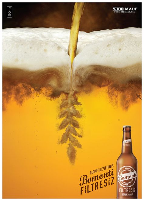 "Barley" Bomonti beer shot in Istanbul for 212 Productions. Beer Ads Design, Beer Creative, Beer Poster Design, Poster Beer, Beer Posters, Beer Shot, Beer Advertisement, Beer Ads, Product Ads