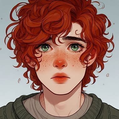 Freckles And Green Eyes, Boy With Freckles, Silent Scream, Guy Drawing, South Park, Green Eyes, Portrait Painting, Beauty And The Beast, Red Hair