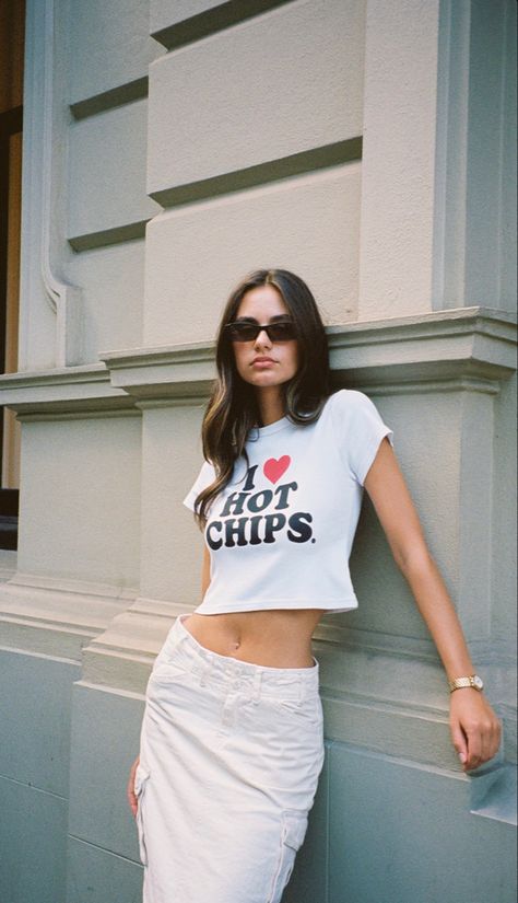 Hot Chips, Hot Chip, Rock Chic, Dream Clothes, Feel Good, Shirt Designs, Cherry, Graphic Tees, Tshirt Designs