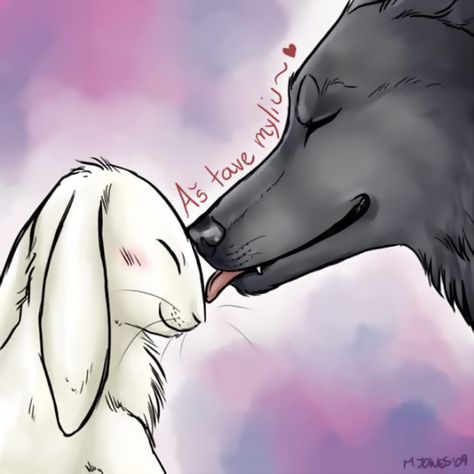 [[Symbolism]] JUN MISUGI (Black Wolf) x YAYOI AOBA (White Rabbit) from Captain Tsubasa. **Artwork by Tara Harris Rabbit And Wolf, Chiara Bautista, My Beautiful Girlfriend, Rabbit Tattoo, Wolf Sketch, Vampire Pictures, Rabbit Drawing, Rabbit Tattoos, Disney Tattoo