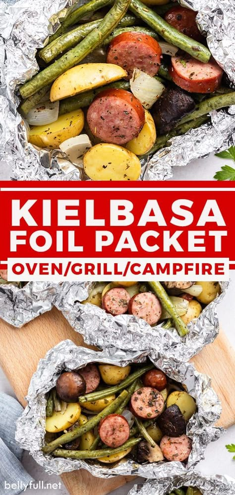 Zucchini And Mushrooms, Kielbasa Recipe, Squash And Zucchini, Foil Pack Dinners, Foil Packet Dinners, Foil Pack Meals, Foil Dinners, Kielbasa Recipes, Foil Packet Meals