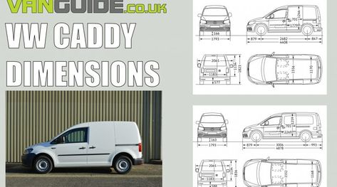 VW Caddy dimensions guide | VanGuide.co.uk - the van experts Van Dimensions, Vw Caddy Maxi, Caddy Van, Caddy Maxi, Volkswagen Caddy, Vw Caddy, Mirror Door, Volkswagen, Google Search