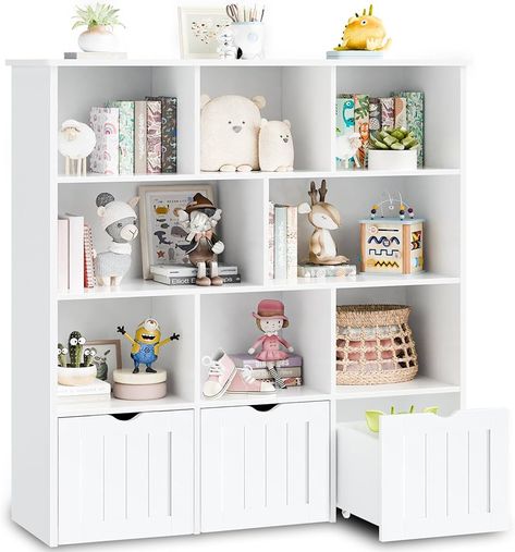 Kids Storage Solution, Toy Room Shelves, Small Bedroom Toy Storage Ideas, Cube Storage Kids Room, Aesthetic Toy Storage, Playroom Pottery Barn Kids, Toy Storage Ideas For Small Spaces, Toy Storage Ideas For Living Room, Toy Storage For Living Room