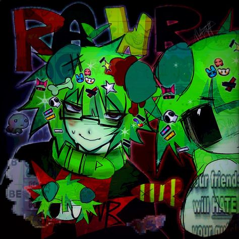 Scene Character Art, Mat3aaw Art, Scenecore Art Style, Scene Oc Art, Edgy Art Style, Grunge Oc Art, Zombie Oc Art, Mspaint Art, Colorful Pfps