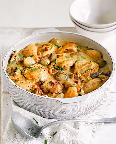 Chicken Casserole Recipes, Tarragon Chicken, Creamy Chicken Casserole, Chicken Casserole Easy, Delicious Magazine, Recipes Delicious, Make Life Easier, Chicken Recipes Casserole, Easy Casserole