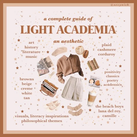 Light Academia Things To Do, Light Academia Pink Aesthetic, Light Academia Guide, What Is Light Academia, Fantasy Academia Aesthetic Outfit, Neutral Academia Aesthetic, Light Academia Hobbies, Light Academia Starter Pack, How To Be Light Academia