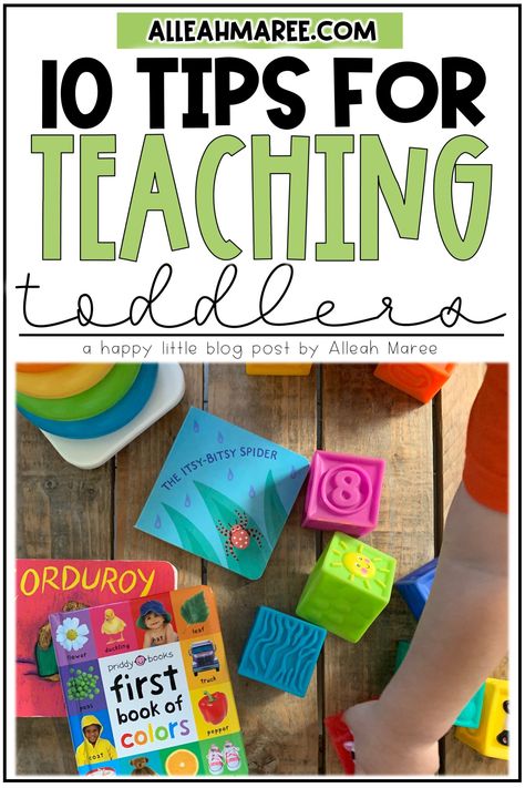 If you're teaching toddlers at home or in the classroom, check out these tips for learning with toddlers and preschoolers! This post includes activity ideas, routine tips, and other ideas for making learning fun for you and your little learners too! #learningathome #teachingtoddlers Fun Ideas For Preschoolers, Tips For Teaching Preschoolers, Toddler Teacher Ideas, Toddler Back To School Activities, Toddler Classroom Management, Toddler Learning Corner, Toddler Classroom Activities, Toddler Classroom Ideas Daycares, Toddler Teaching Activities