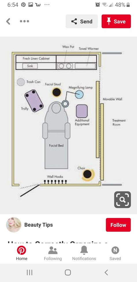 Home Spa Layout, Med Spa Layout, Spa Room Layout, Esthetician Room Layout, Spa Layout Design Floor Plans, Spa Facial Room, Spa Floor Plan, Brow Room, Spa Room Ideas Estheticians