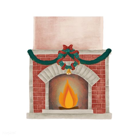 Hand drawn fireplace on Christmas eve | free image by rawpixel.com Children's Christmas Crafts, Scrapbook Christmas Cards, Fireplace Vintage, Childrens Christmas Crafts, Fireplace Drawing, Whiteboard Ideas, Xmas House, Christmas Graphic Design, Fireplace Christmas